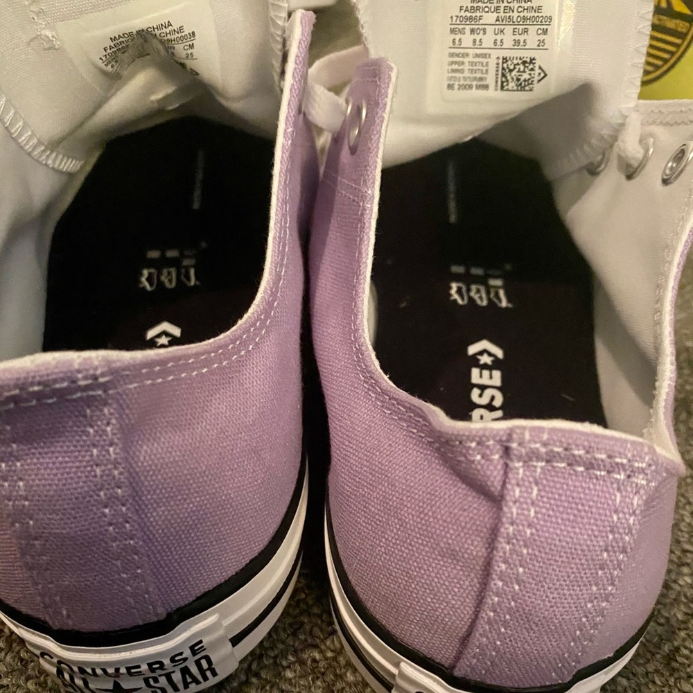 Converse size 8.5 purple